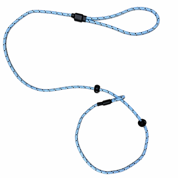 Dog & Field Pro Trialler Slip Lead med dobbelt stop, lyseblå, 1,2 m.