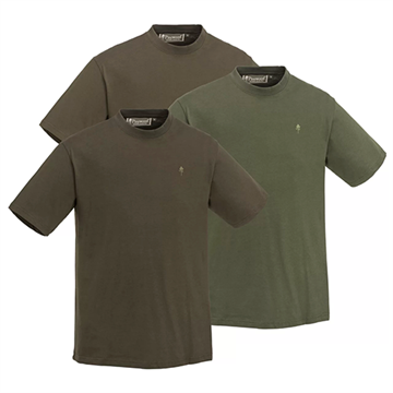 Pinewood herre t-shirts, 3-pak, grøn/brun