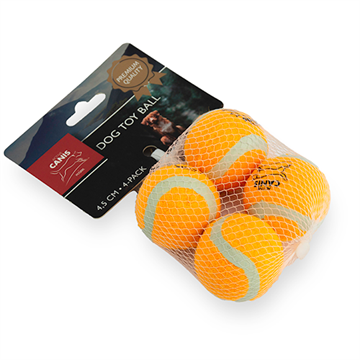 Active Canis Mini tennisbolde, 4 stk., 4,5 cm