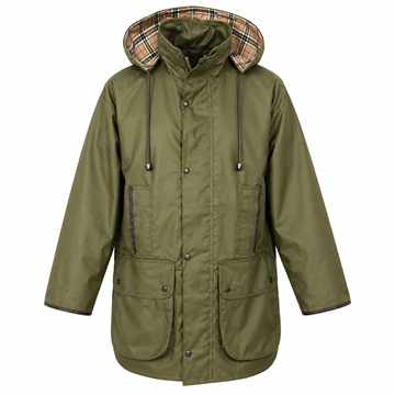 Duck Dri Poacher jacket, herre, vandtæt jagtjakke med harelomme, lys grøn