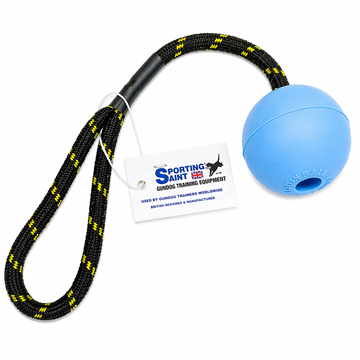 Gummibold med reb, blå, small
