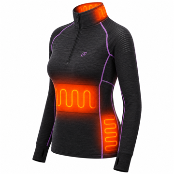 Happyhot Yukon app - Half-zip varmeundertrøje - Dame Str. XS