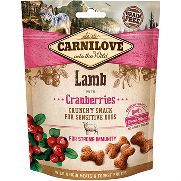 Carnilove Crunchy Snack Lam & Tranebær, 200 gr.