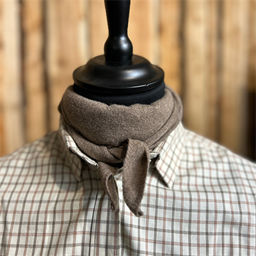 Duck Dri strik tørklæde, 100% lambswool, brun
