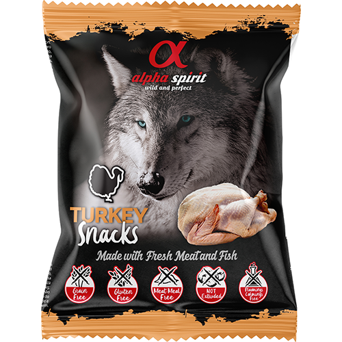 Alpha Spirit Turkey Snack, godbidder med kalkun, 50 gr.