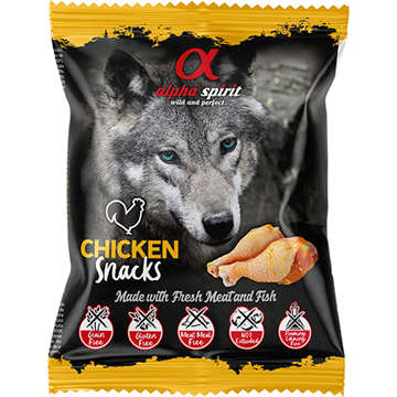 Alpha Spirit Chicken Snack, godbidder med kylling, 50 gr.