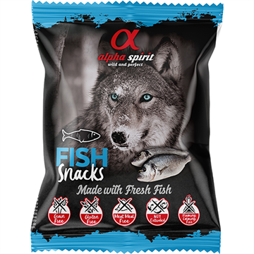 Alpha Spirit Fish Snack, godbidder med fisk, 50 gr.