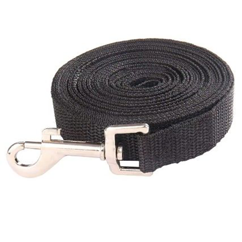 Hundetræningsline, 15 m., sort