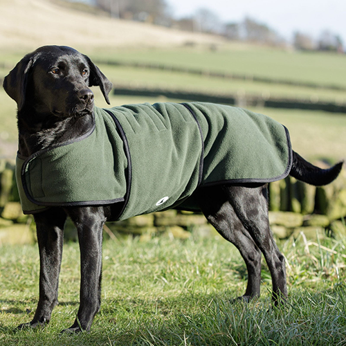 Dog & Field Dual Layer Olive Toweling Coat, str. XL