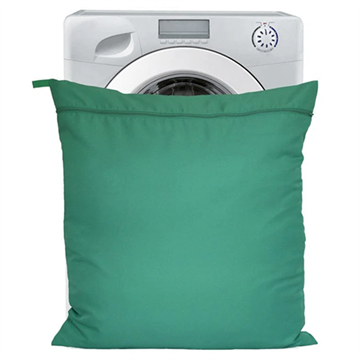 Vaskepose, undgå hår i vaskemaskinen, jumbo, grøn 75x80 cm