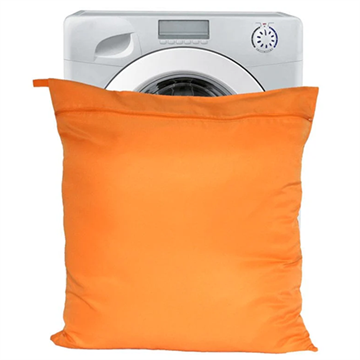 Vaskepose, undgå hår i vaskemaskinen, jumbo, orange 75x80 cm