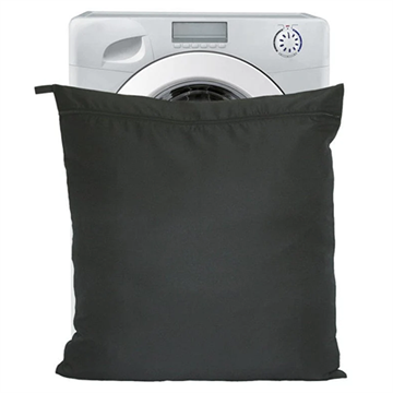 Vaskepose, undgå hår i vaskemaskinen, jumbo, sort 75x80 cm