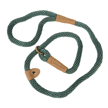 Dog & Field Woven Lux Slip lead, 1,2 m., 12 mm, grøn
