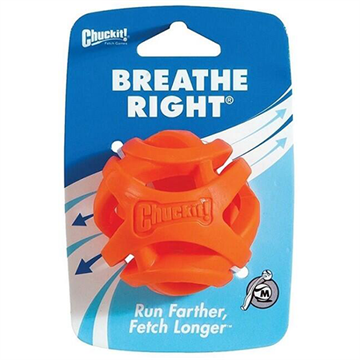 CHUCKIT Breathe Right bold, str. M, Ø6 cm, orange