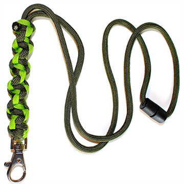 Dog & Field Lime and Olive Green twisted fløjtesnor