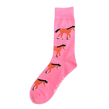 ShuttleSocks sokker med hest, Pink