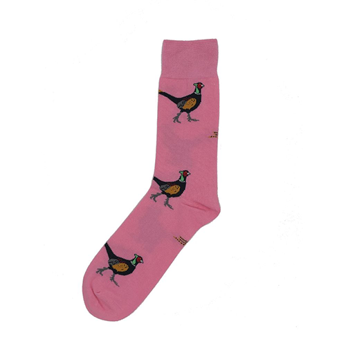 ShuttleSocks sokker med fasan, Pink