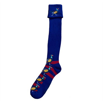 ShuttleSocks skydesokker med fasan, Navy/Rød