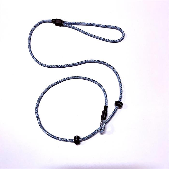 Dog & Field Pro Trialler Slip Lead med dobbelt stop, lyseblå, 1,2 m.