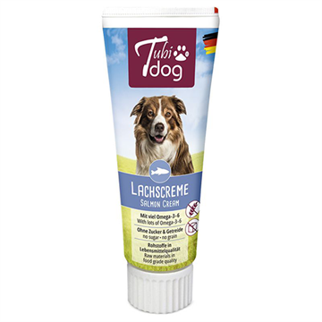 Tubidog med laksecreme, 75 g.