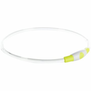 Trixie Flash light ring, halsbånd med lys, S-M: 40 cm/ø8 mm, grøn
