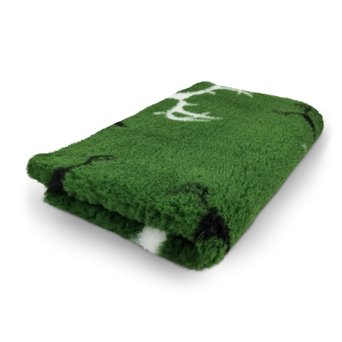Vetbed hundetæppe, Grøn Hunting, non-slip, 150×100 cm