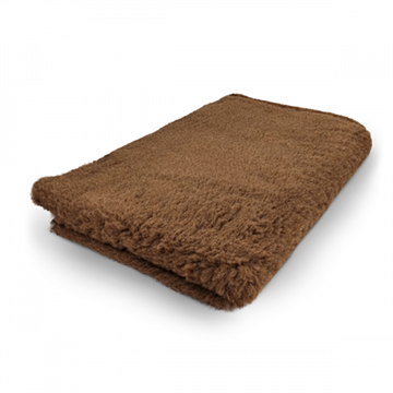 Vetbed hundetæppe, brun plain, non-slip, 100x75 cm