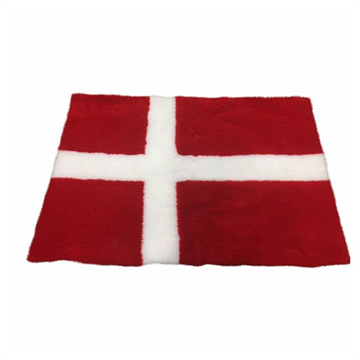 Vetbed hundetæppe, dansk flag, non-slip, 100×75 cm
