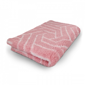 Vetbed hundetæppe, pink med mønster, non-slip, 150×100 cm