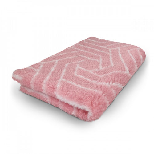 Vetbed hundetæppe, pink med mønster, non-slip, 150×100 cm